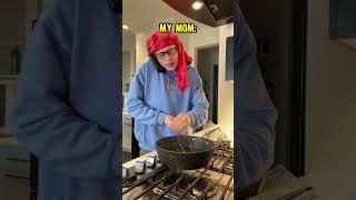 Me Cooking Vs. My Mom #Shorts