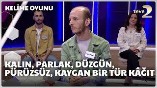 Kalın, parlak, düzgün, pürüzsüz, kaygan bir tür kâğıt | Kelime Oyunu