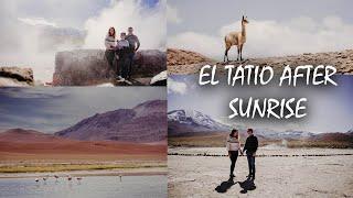 Stunning El TATIO geyser field AFTER sunrise / San Pedro de Atacama, Chile