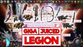 GIGA JUICED 200% MAP EFFECT +8 RARE MONSTER MODS 300% RARITY LEGION FARMING - POE 3.25 PHRECIA