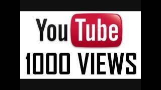 Youtube Get 1000 views in 1 minute