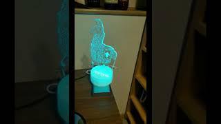 Llama Night Lights Fortress Battleroyale 3D Optical Illusion LED Lamps Nightstand Guidance for Kids