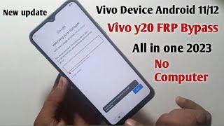 vivo Y20 frp bypass 2023 || Vivo Y20 Frp bypass Android 11 without pc || All in one 2023 new update