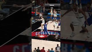 Ivica Zubac blocks Joel Embiid on NBA 2K25 Mobile 