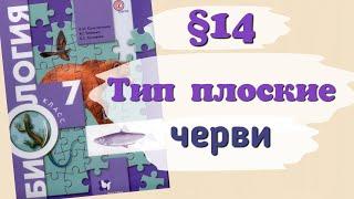 Краткий пересказ §14 Тип Плоские черви. Биология 7 класс Константинова