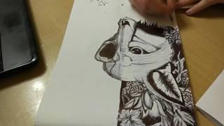 Deadly fox. Part 2. Speed painting by Stylo