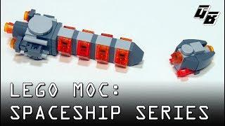 LEGO MOC: Cargo Spaceship and Proto-drone