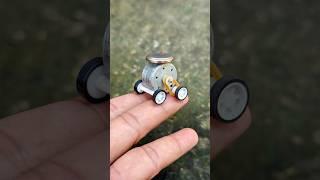 diy mini car bertenaga | easy toys #diy #toys #creative #tutorial