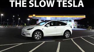 Tesla Model Y LR RWD acceleration and noise test