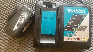 Уменьшение тока заряда на макита, Makita DC18RC 9A.