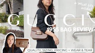 GUCCI HORSEBIT 1955 BAG REVIEW - Sizing, What Fits Inside, Wear + Tear