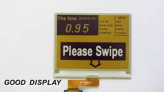 4.2 inch color e-paper display yellow eink screen from Good Display GDEW042C37