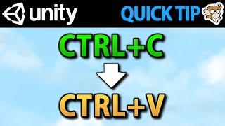 Unity Tip: Don't waste your memory! Copy Paste Component Values! #shorts #unity #gamedev