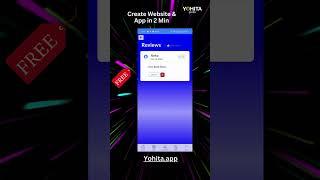 Create your app masterpiece in merely 2 minutes!#yohita #appbuilder #viralshorts