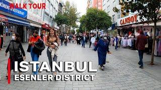 Istanbul ESENLER District | Walking Tour 16 October 2021 | 4k UHD 60fps