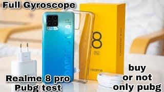 Realme 8 Pro | Unboxing & Pubg Mobile Test | Full Graphics | Gyro test | Battery drain test