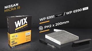 HOW TO REPLACE A WIX FILTERS CABIN FILTER I NISSAN MICRA III I WP6991 WP6990