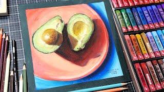 Oil Pastel Tips You Need to Know!!! Let's Paint Avocados & Learn Oil Pastel Techniques!