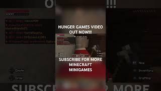 GO CHECK OUT MY NEWEST HUNGER GAMES VIDEO!!! #minecraft #minecraftgameplay #minecraftshorts #shorts