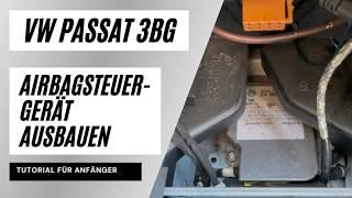 VW PASSAT 3BG / B5 AIRBAGSTEUERGERÄR AUSBAUEN / WECHSELN TUTORIAL FÜR ANFÄNGER IN NUR 6 MINUTEN !!!!