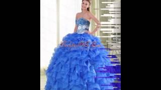 Beautiful Blue Quinceanera Dresses for 2015 Spring