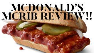 McDonald's McRib Review , The McDonald's McRib Is Back!!