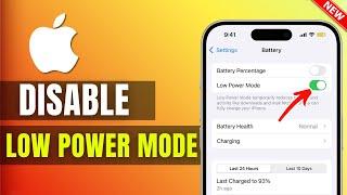 iPhone 13 Pro/13/13 Pro Max: How To Disable Low Power Mode On iPhone