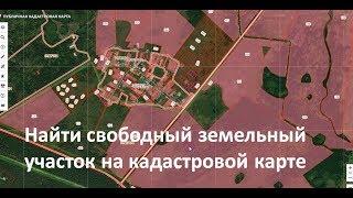 Находим свободные земельные участки на кадастровой карте