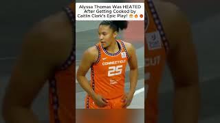 Alyssa Thomas Loses It After Caitlin Clark Cooks Her With an Epic Play!  #caitlinclark #wnba