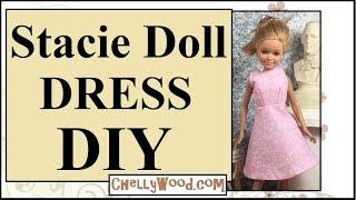 FREE Doll Clothes Patterns: Stacie Doll Dress