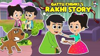 Gattu Chinki's Rakhi Story | Raksha Bandhan Special | English Cartoon | Moral Stories | PunToon Kids