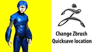 Change your Zbrush Quicksave location and free up Space