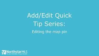 Editing the Map Pin in AddEdit