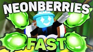 The Fastest Way to Get Neonberries in Bee Swarm Simulator!