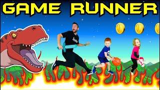 GAME RUNNER! (Video Game Workout For Kids)