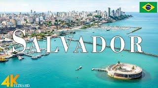 Salvador, Brazil 4K drone view • Aerial View Of Salvador | Relaxation film with calming music