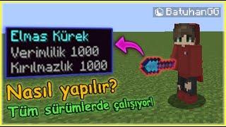 Verimlilik 1000 KÜREK nasıl yapılır? - Minecraft (çok kolay)