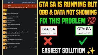 GTA SA obb data folder is not showing in android folder - GTA SA obb folder not showing.