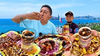 Visité al marisquero más famoso de ACAPULCO ¿Vale la pena esperar tanto? | "Mariscos Kike"  🫠