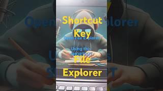 Open file explorer like a PRO Use Shortcut #computershortcut #tech #productivityhacks #shortcutkeys