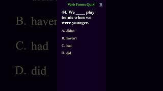 Verb Forms Practice: #part15 | Grammar Questions #grammar #quiz #englishtest #basicenglishquiz