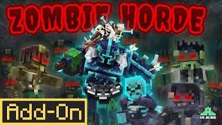 ZOMBIE HORDE SIEGE ADDON Could You Survive The Apocalypse? Minecraft Bedrock Edition