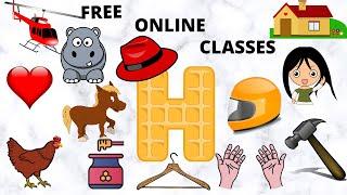 words that starts with Letter H | Words that starts with letter H for toddlers | kids learning video