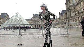 EXCLUSIVE: ONE MORE CRAZY OUTFIT - Lady GAGA visiting the Louvre in Paris - Part 1