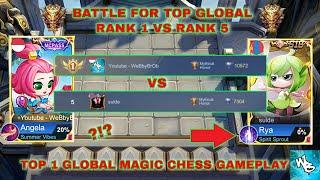 TOP 1 VS TOP 5 GLOBAL BATTLE - NEW SEASON MAGIC CHESS BEST SYNERGY - Mobile Legends Bang Bang