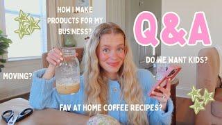 q&a: running a small business, having kids, making products, moving again!?