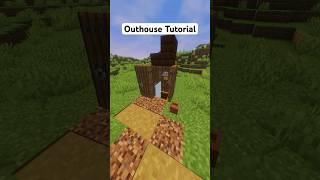 Outhouse Tutorial in Minecraft #shorts