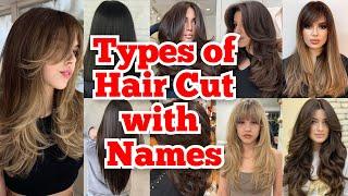 Types Of Girls Hair Cut Names#haircutname   #hairstyle #haircut Hair Cut Names With Image,