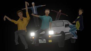 Initial D Blender: Outakes and animation goofiness