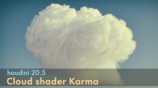 Houdini 20.5 -  Karma Cloud Shader